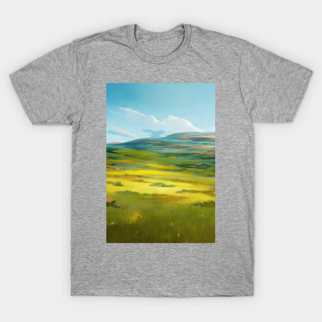 Grassland Oasis T-Shirt by The Brushstrokes Boutique